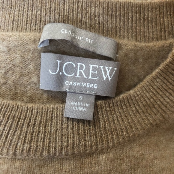 J. CREW Classic Fit Cashmere Sweater in Heather Camel Size S - Picture 6 of 8